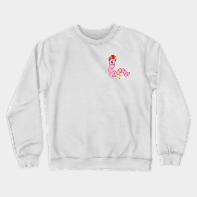 worm (clown) Crewneck Sweatshirt by mystudiocreate